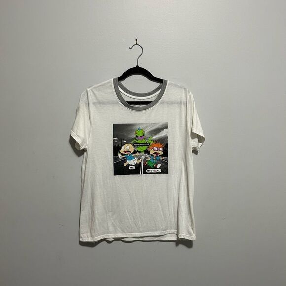 Nickelodeon Rugrat's Responsibilities Chucky Tommy Raptor Short  Sleeve Shirt - Picture 1 of 4